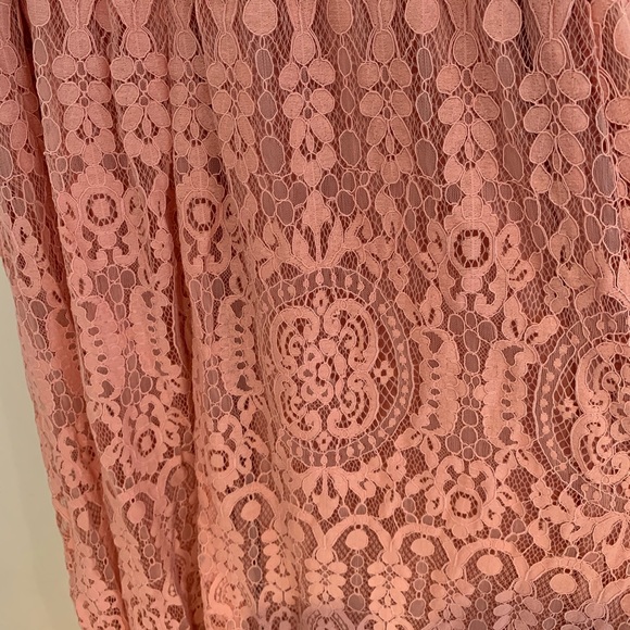 Lulu’s Unending Love Blush Pink Lace Maxi Dress S Prom Wedding Guest Bridesmaid - Picture 7 of 8